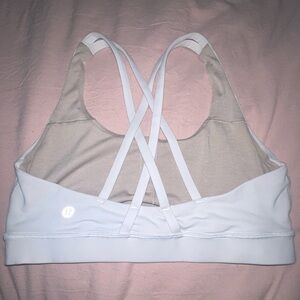 Lululemon, Size 6, Sports Bra, Razorback, Ivory White,